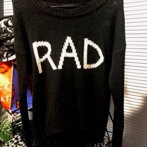 XXI Black White RAD Sweater L